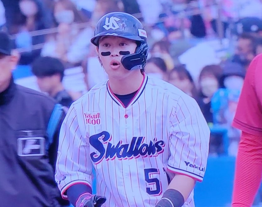 安打出塁の濱田選手