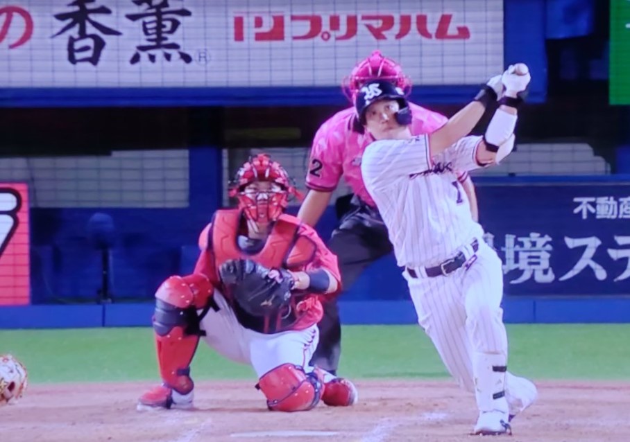 山田勝ち越しの犠牲フライ