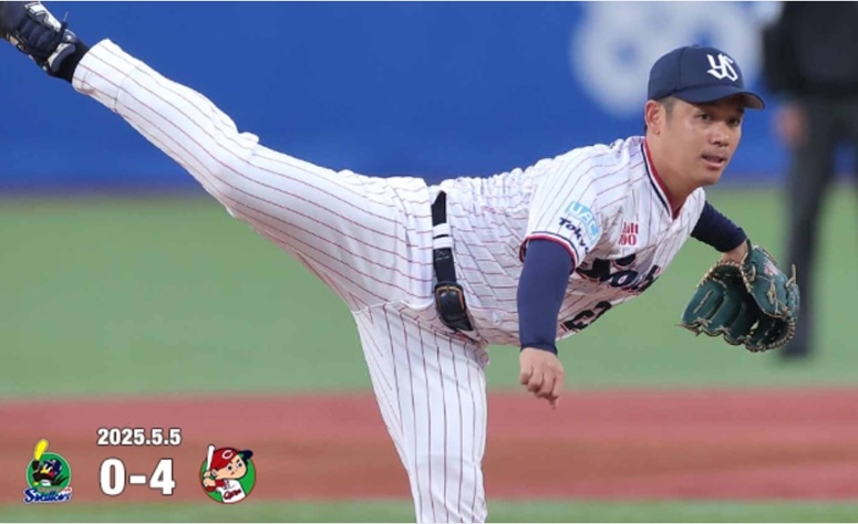 小川6回1失点の粘投出典ヤクルト公式サイト20250505