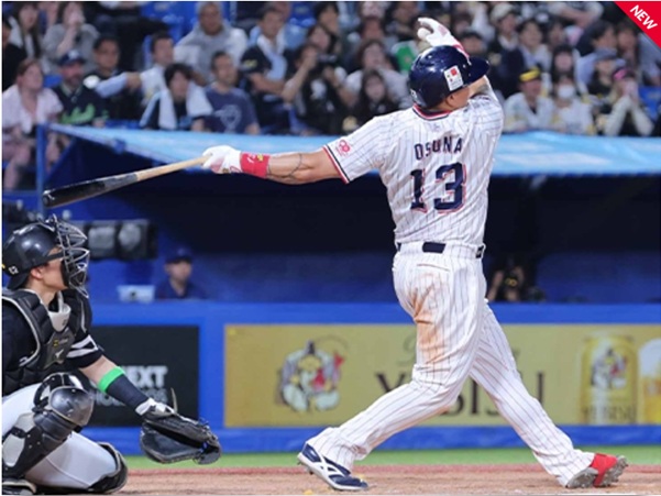 オスナ9回同点3号2ラン含む2安打2打点の活躍出典ヤクルト公式サイト20250606