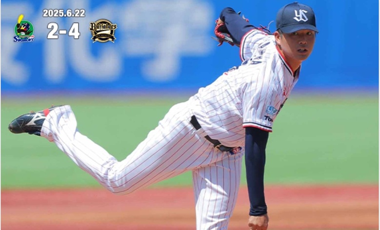 プロ初登板の中村5回１失点の粘投出典ヤクルト公式サイト20250622