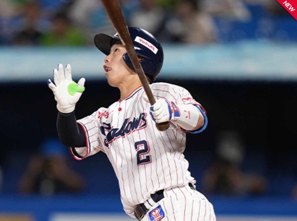 古賀9回2死で同点2号2ラン出典ヤクルト公式サイト20250709