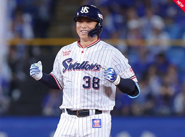 北村拓走者一掃のタイムリー二塁打出典ヤクルト公式サイト20250811