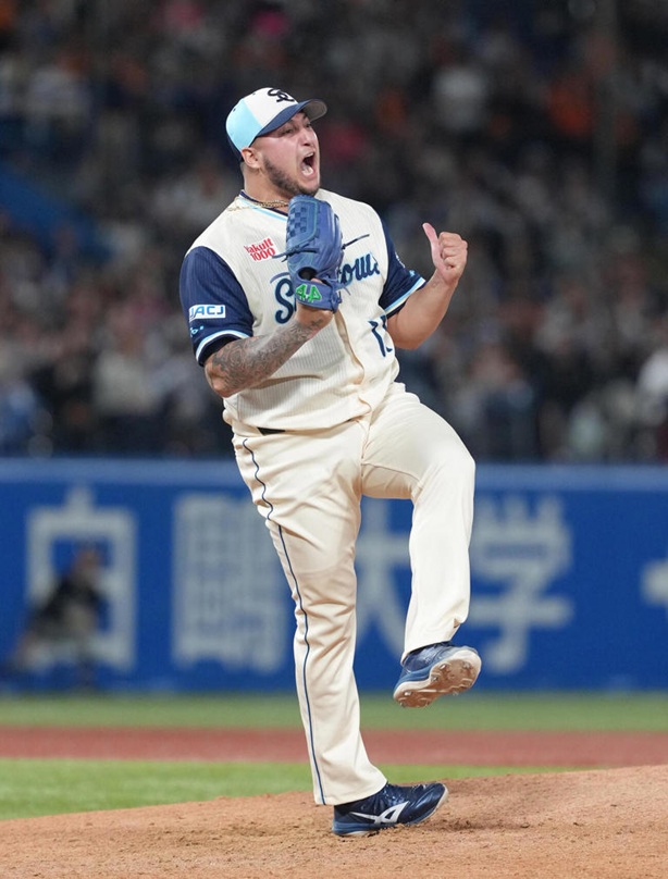 初登板から連続8セーブ目のキハダ出典日刊スポーツ20260419