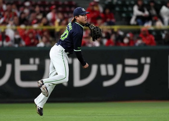 赤羽レフトからの好返球でホームを刺す出典ヤクルト公式サイト20260423