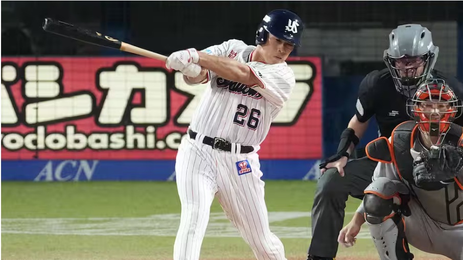 5回レフト前安打の山野、3回内野安打とマルチ安打となる出典ヤクルト公式サイト2026/10/02